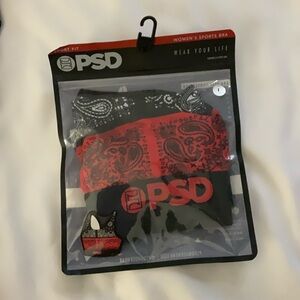 PSD Women's Sports Bra in White and Black